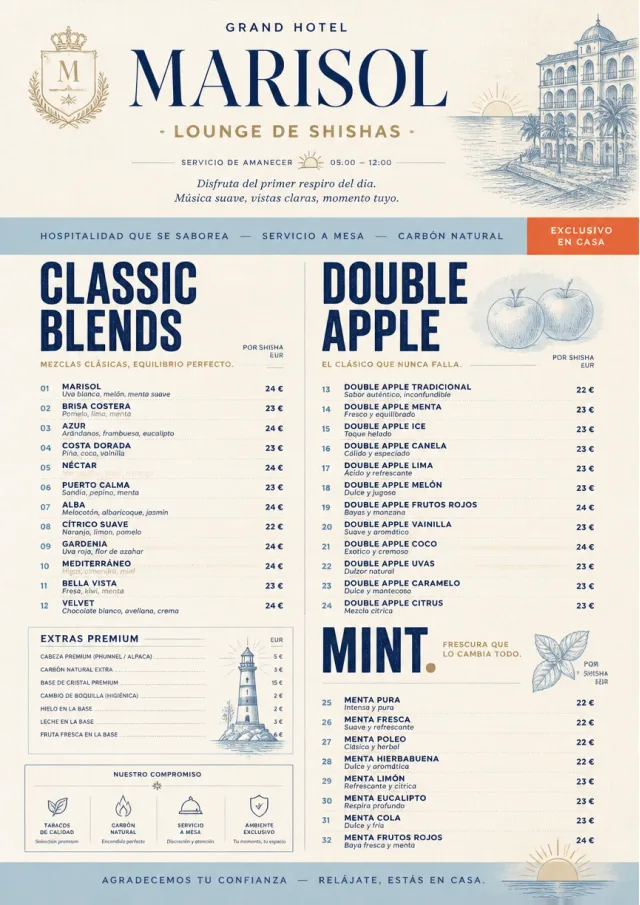 Grand Hotel Classic hookah-menu menu template preview
