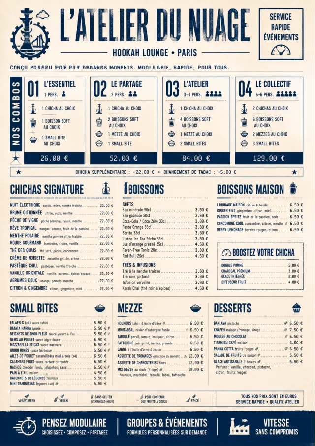 Convention Quick hookah-menu menu template preview