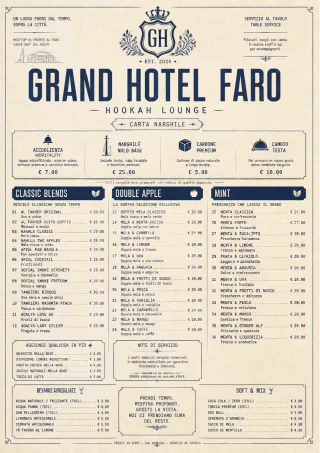 Grand Hotel Classic hookah-menu menu template preview