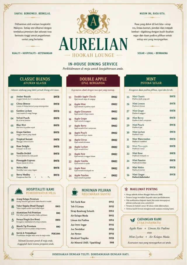 Grand Hotel Classic hookah-menu menu template preview