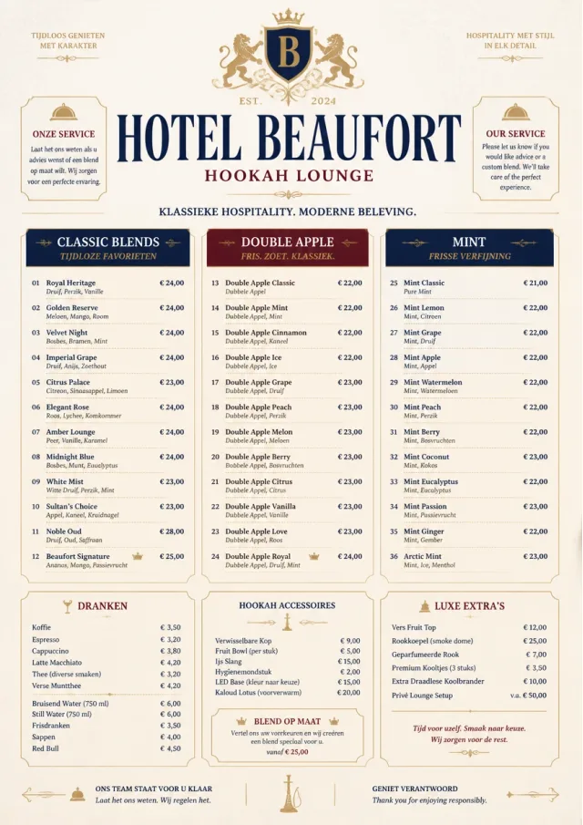 Grand Hotel Classic hookah-menu menu template preview