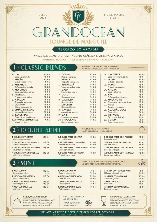 Grand Hotel Classic hookah-menu menu template preview