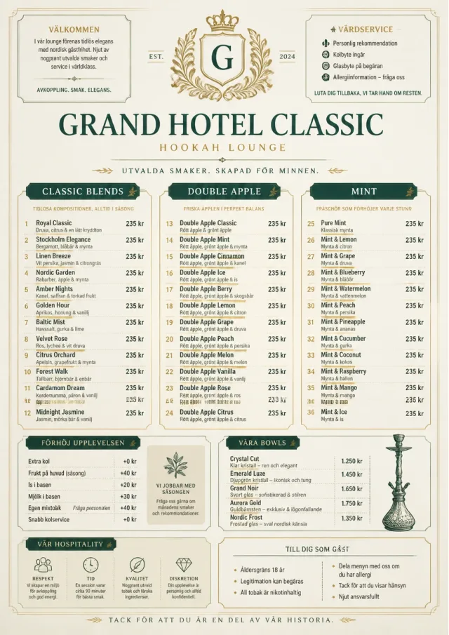 Grand Hotel Classic hookah-menu menu template preview