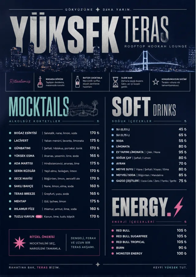 Rooftop Skyline hookah-menu menu template preview