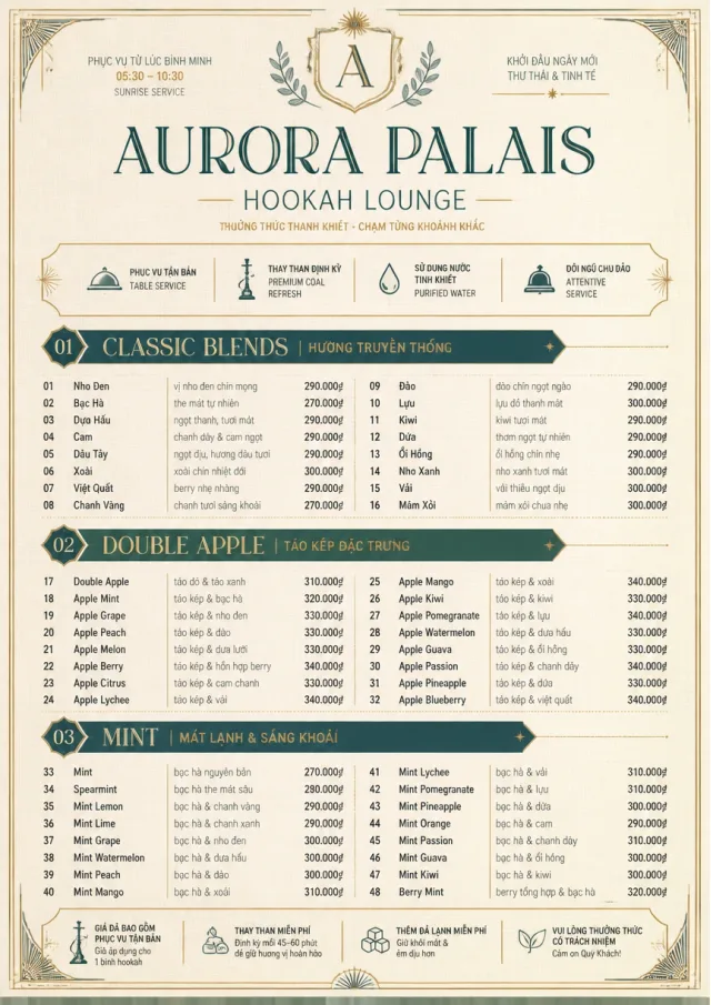 Grand Hotel Classic hookah-menu menu template preview