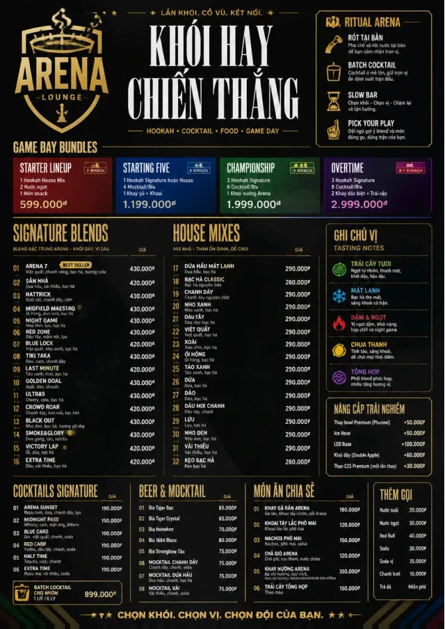 Sports Arena Energy hookah-menu menu template preview