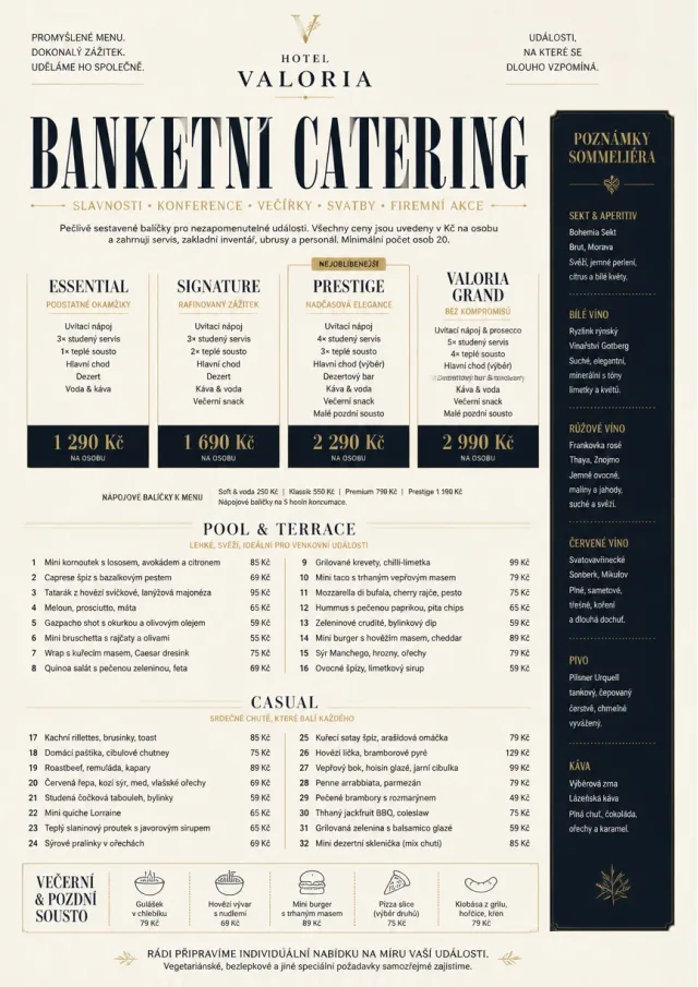 hotel banquet catering hotel-menu menu template preview