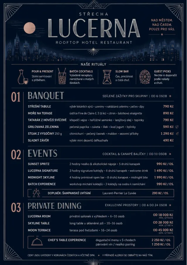 hotel rooftop skyline hotel-menu menu template preview