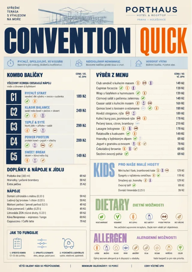 hotel convention quick hotel-menu menu template preview