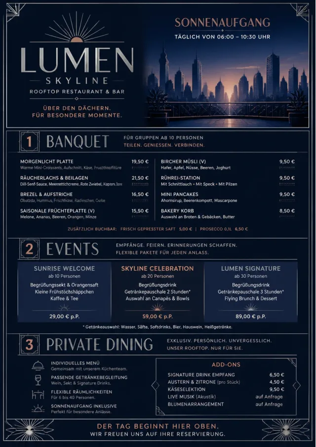 Rooftop Skyline hotel-menu menu template preview