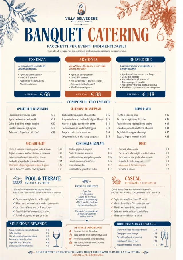 Banquet Catering hotel-menu menu template preview