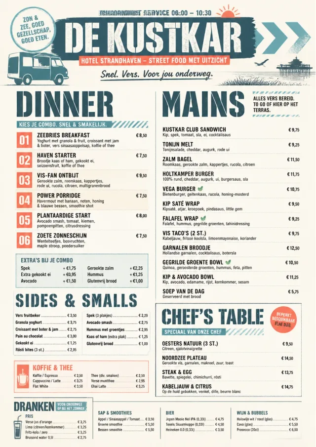 Food Truck Bold hotel-menu menu template preview
