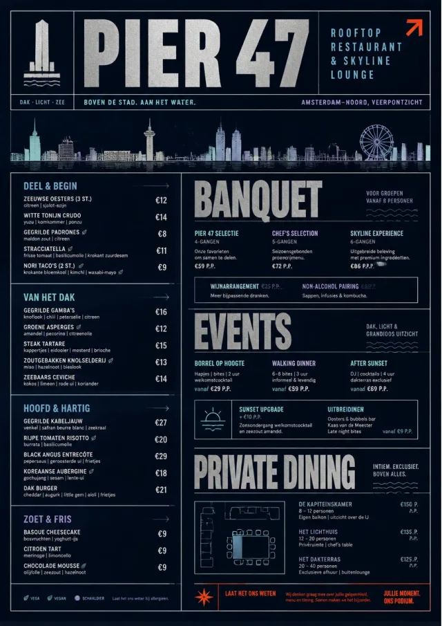 Rooftop Skyline hotel-menu menu template preview