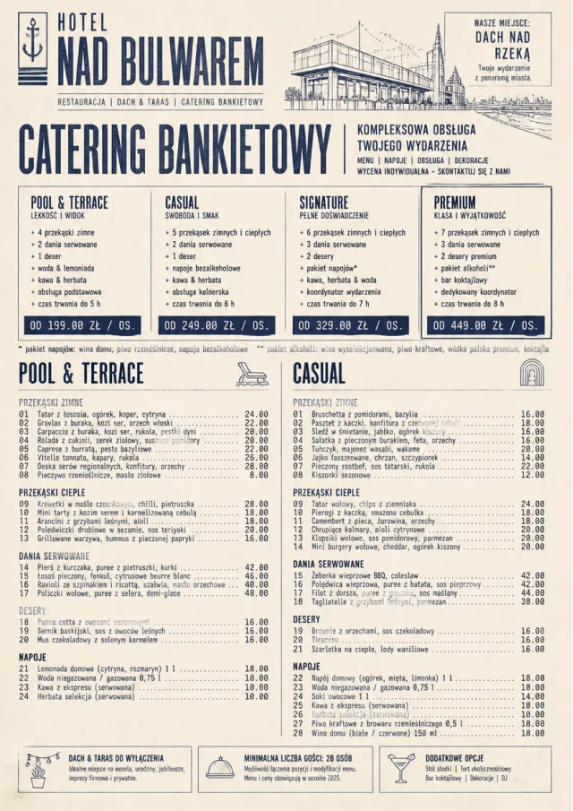 Banquet Catering hotel-menu menu template preview