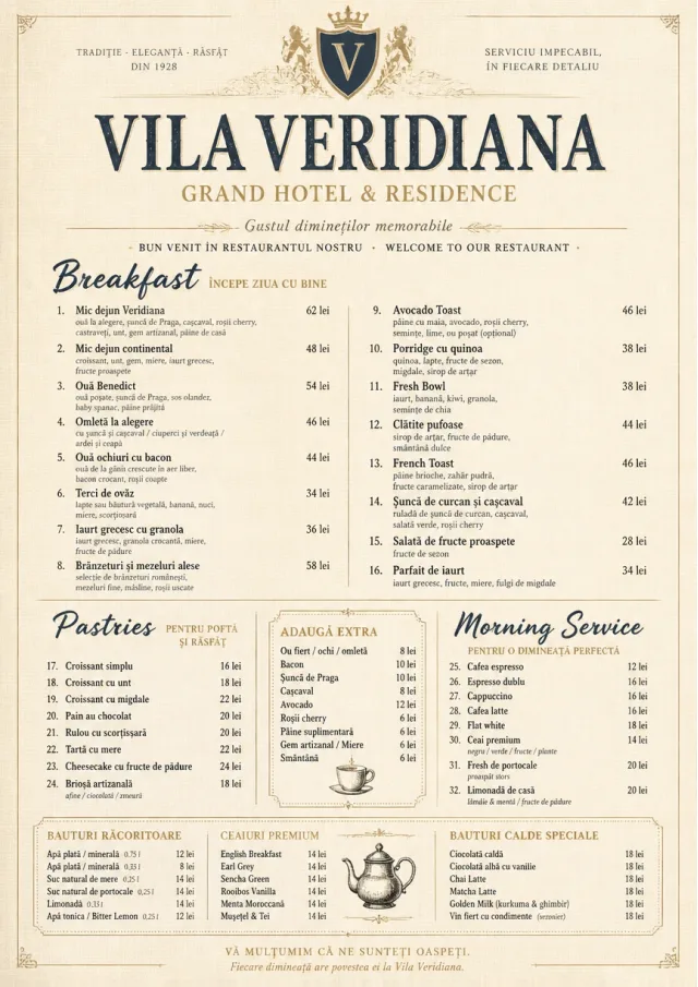 Grand Hotel Classic hotel-menu menu template preview