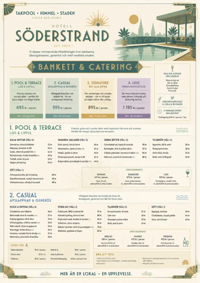 Banquet Catering hotel-menu menu template preview