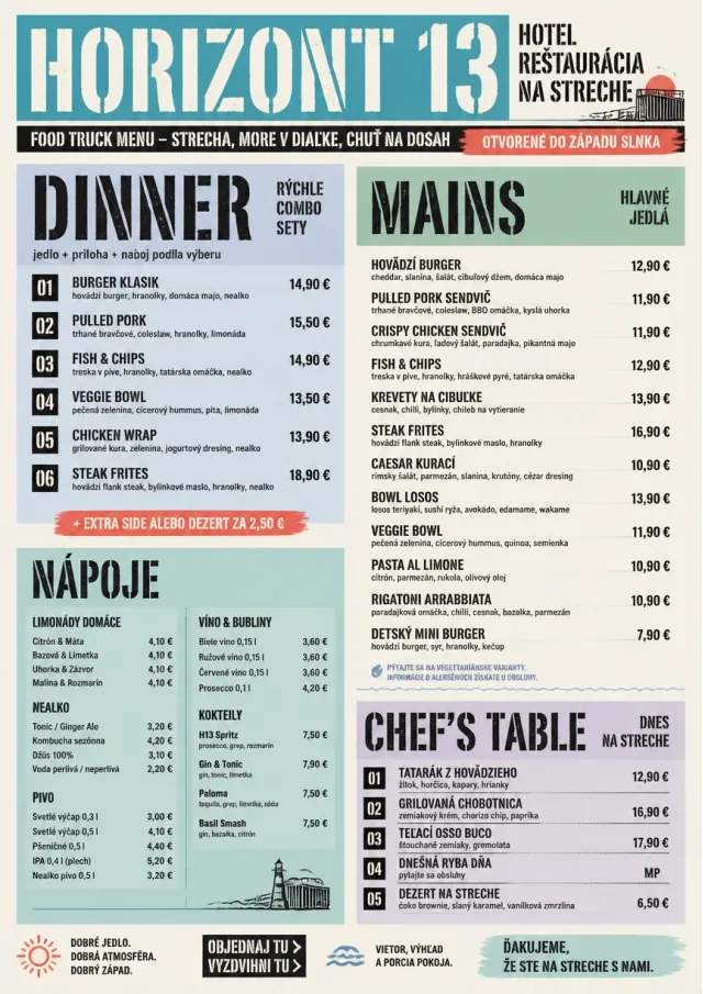 Food Truck Bold hotel-menu menu template preview