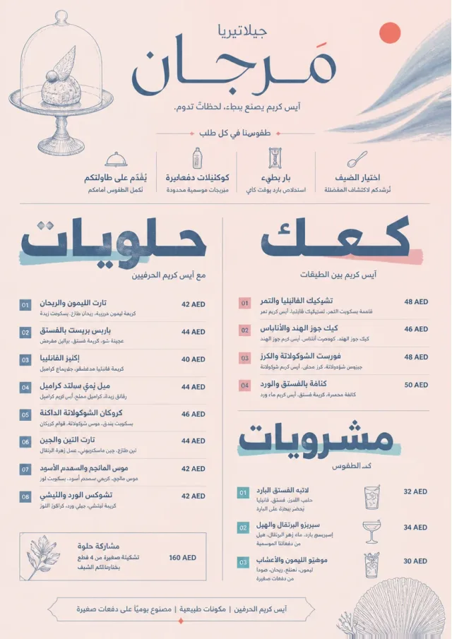 Patisserie Counter ice-cream-menu menu template preview