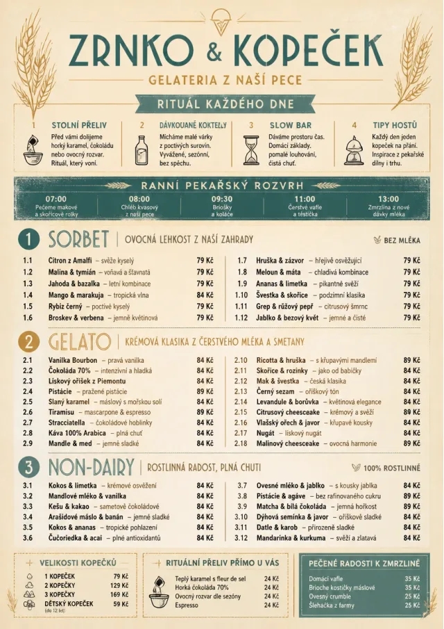 Bakery Rustic ice-cream-menu menu template preview