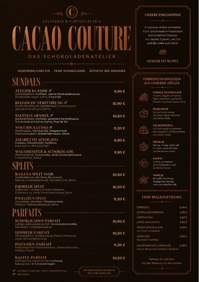 Chocolate Atelier ice-cream-menu menu template preview
