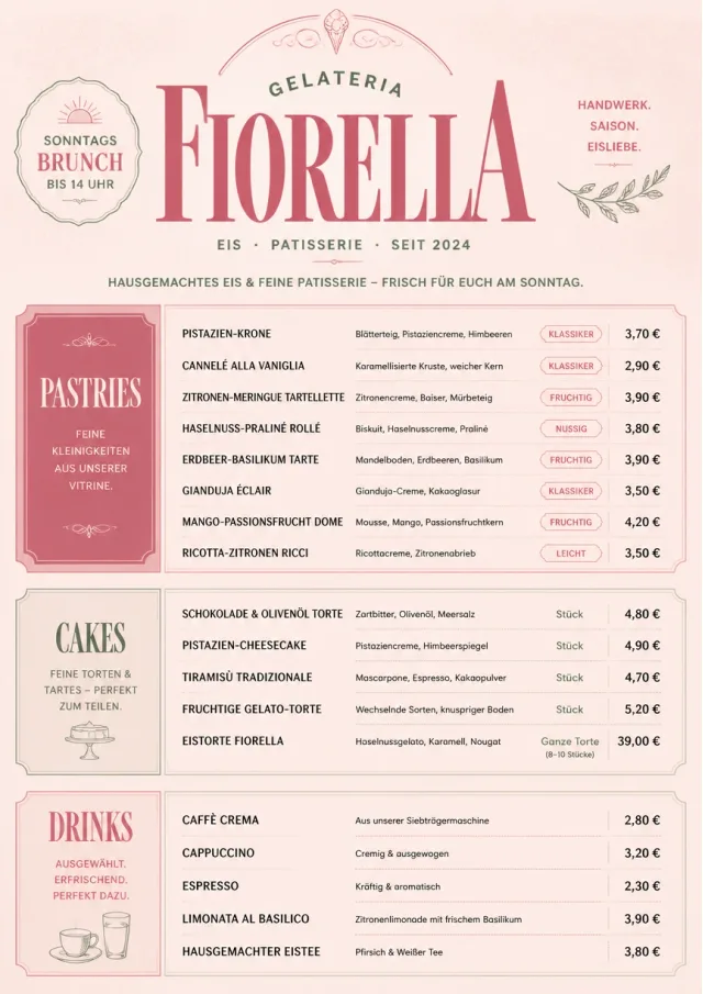 Patisserie Counter ice-cream-menu menu template preview