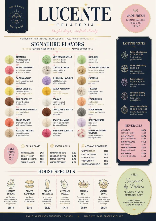 Gelato Bright ice-cream-menu menu template preview