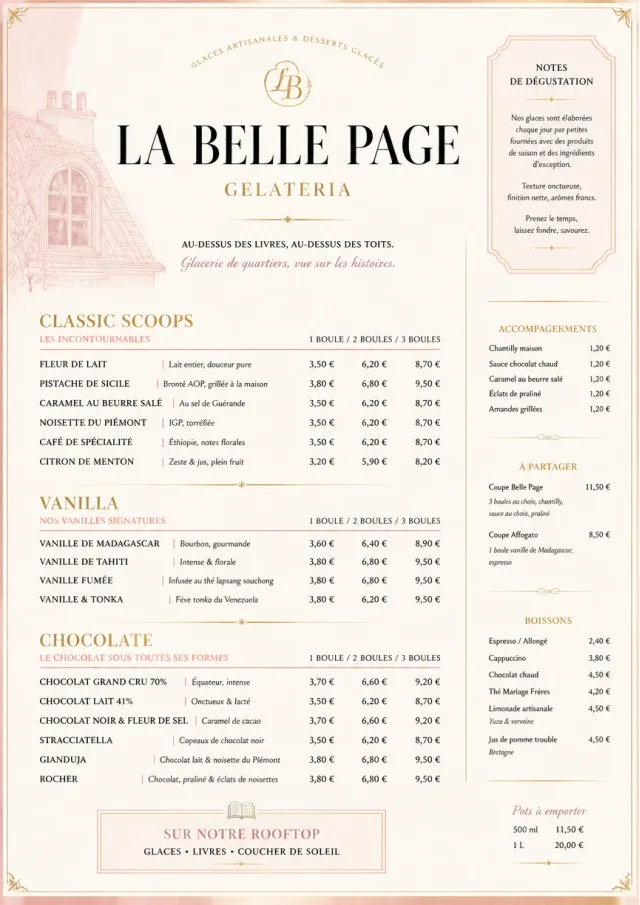 Patisserie Elegant ice-cream-menu menu template preview