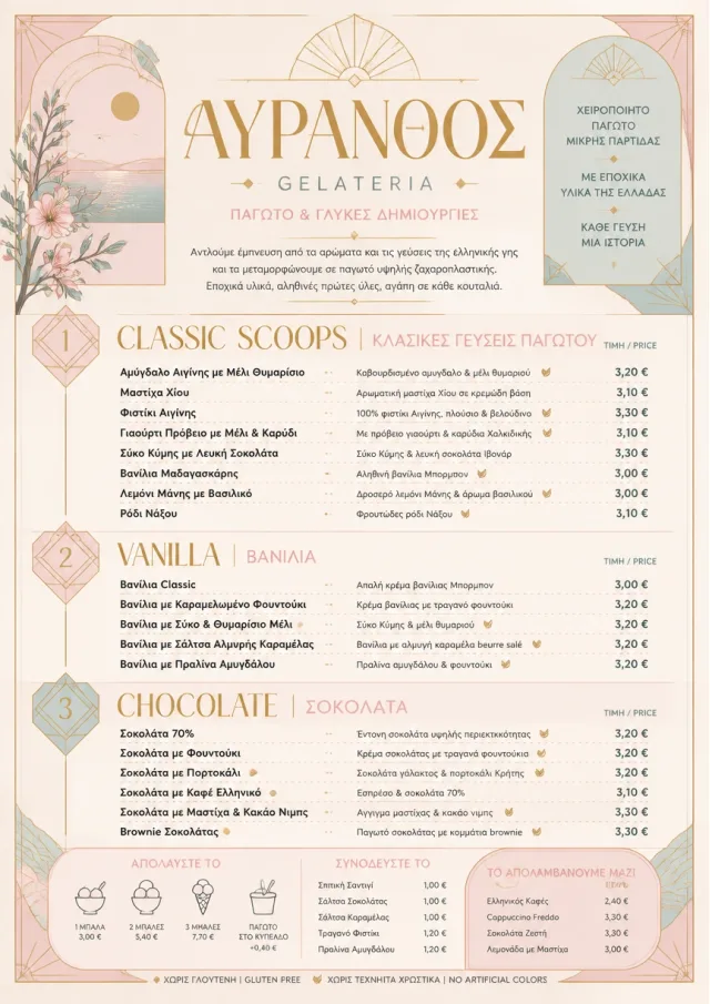 Patisserie Elegant ice-cream-menu menu template preview