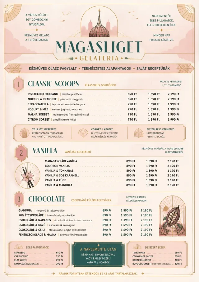Patisserie Elegant ice-cream-menu menu template preview