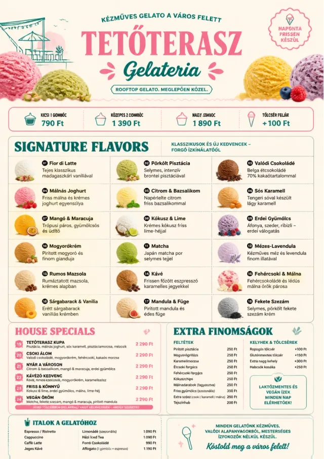 Gelato Bright ice-cream-menu menu template preview