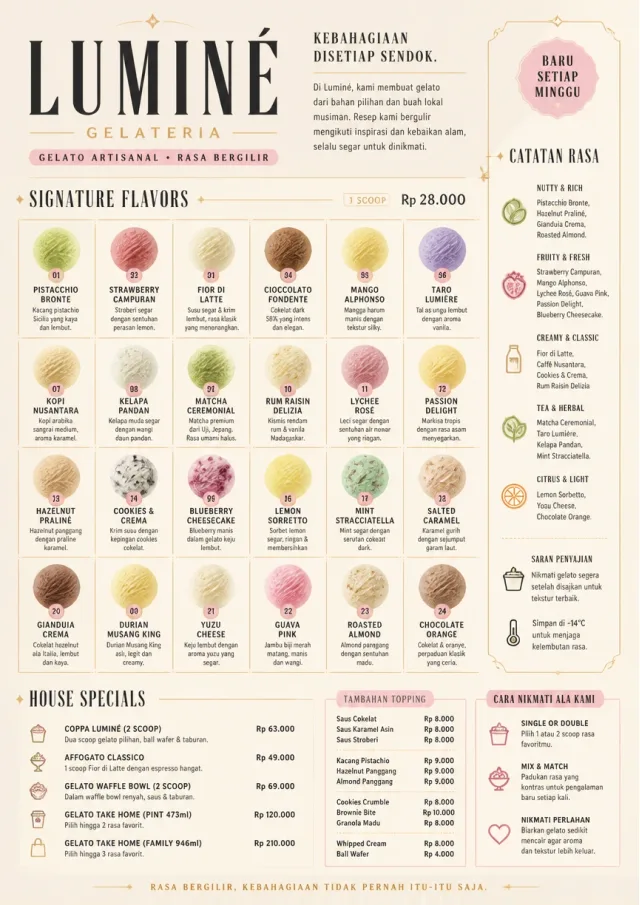 Gelato Bright ice-cream-menu menu template preview
