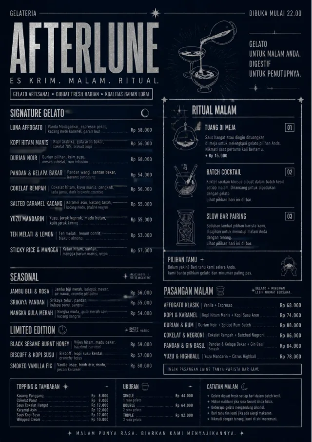 Midnight Sweets ice-cream-menu menu template preview