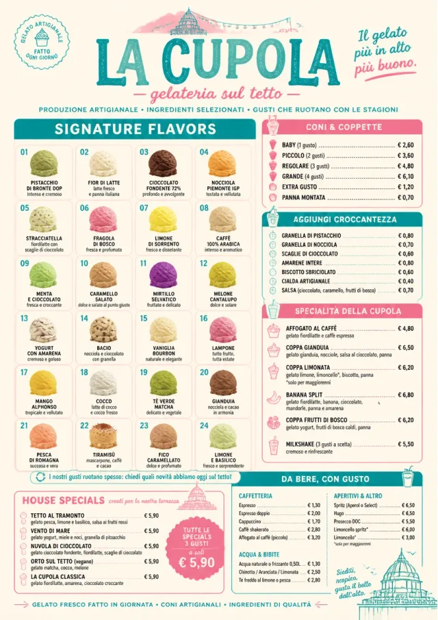 Gelato Bright ice-cream-menu menu template preview