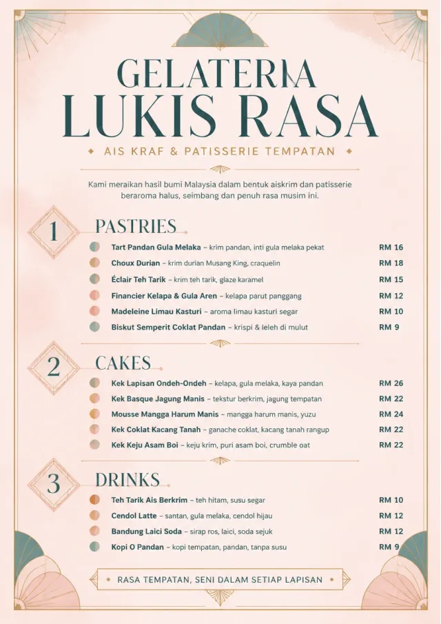 Patisserie Counter ice-cream-menu menu template preview