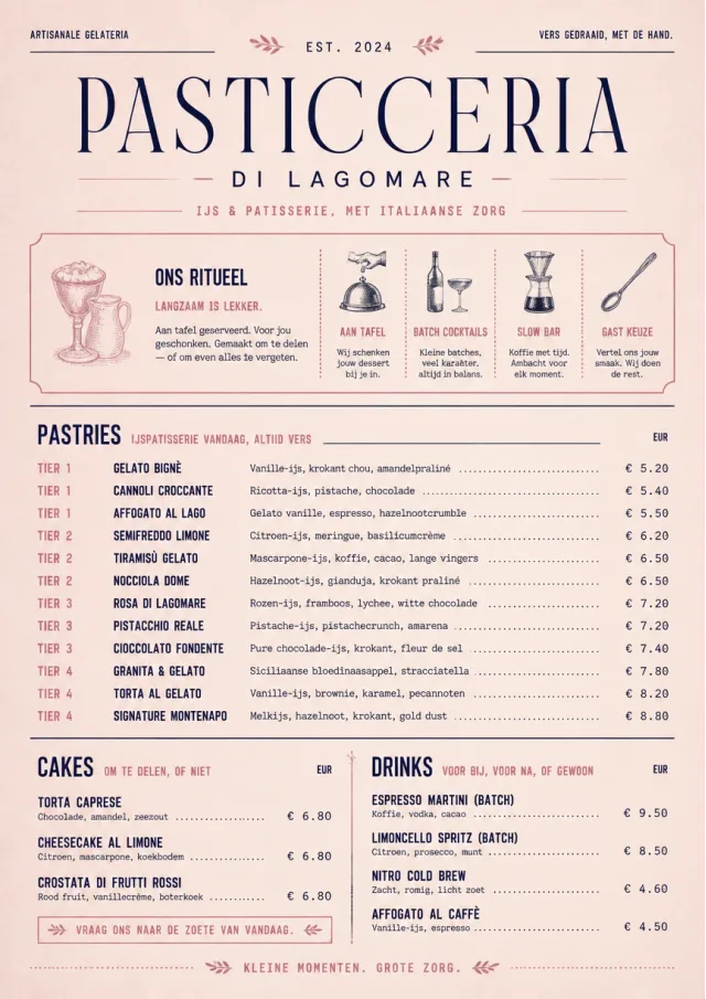 Patisserie Counter ice-cream-menu menu template preview