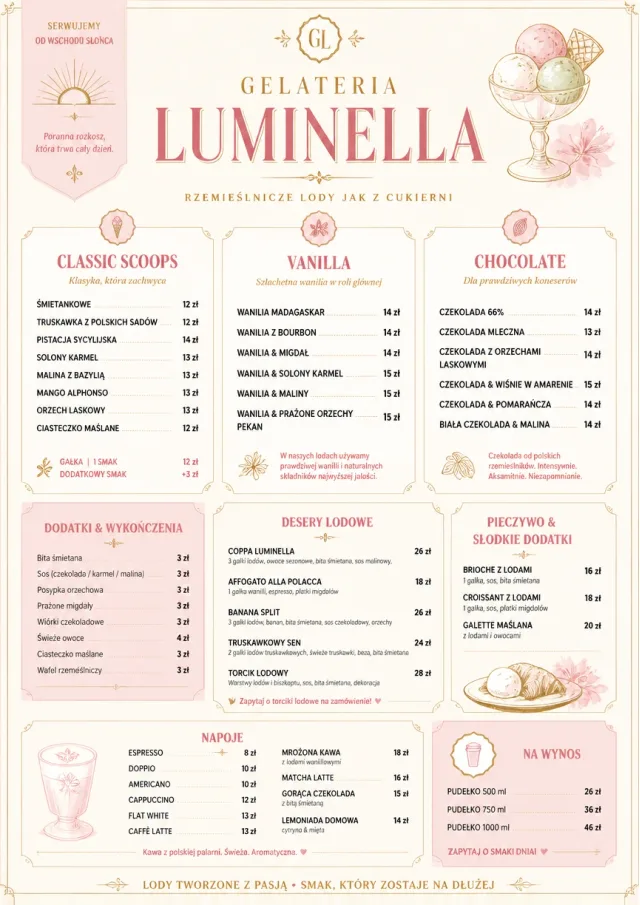 Patisserie Elegant ice-cream-menu menu template preview