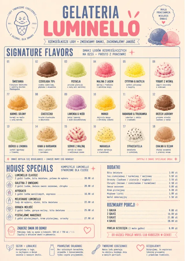 Gelato Bright ice-cream-menu menu template preview