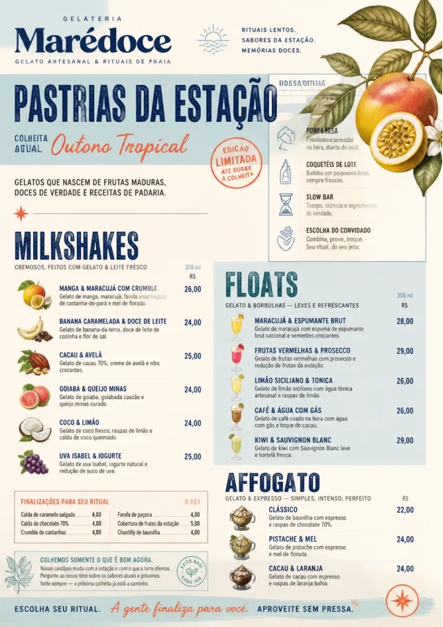 Seasonal Pastry ice-cream-menu menu template preview