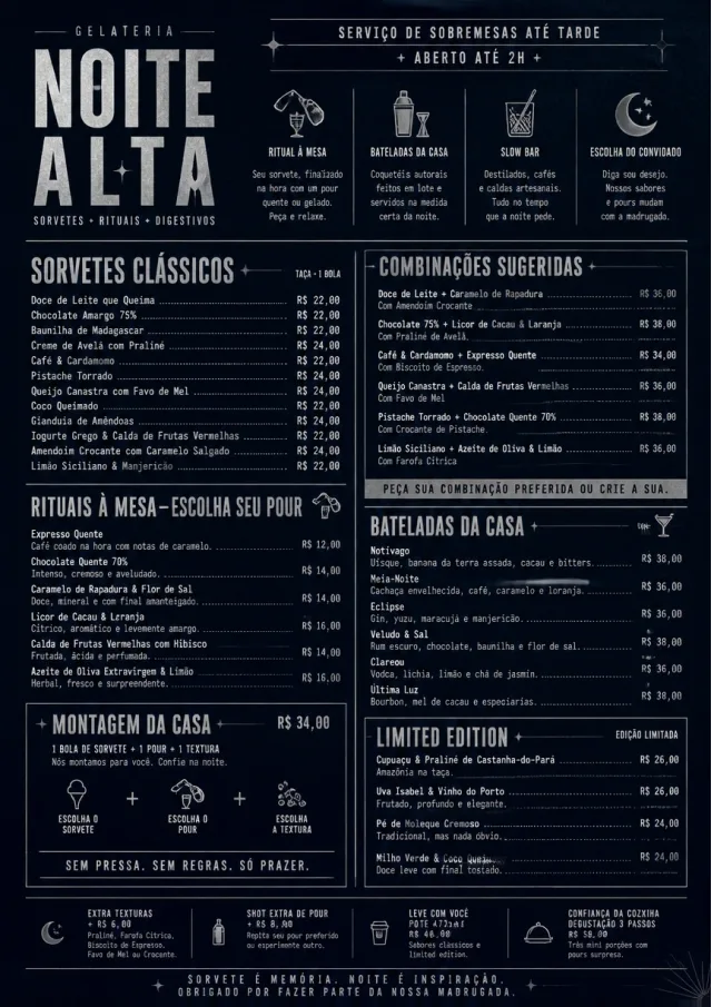 Midnight Sweets ice-cream-menu menu template preview