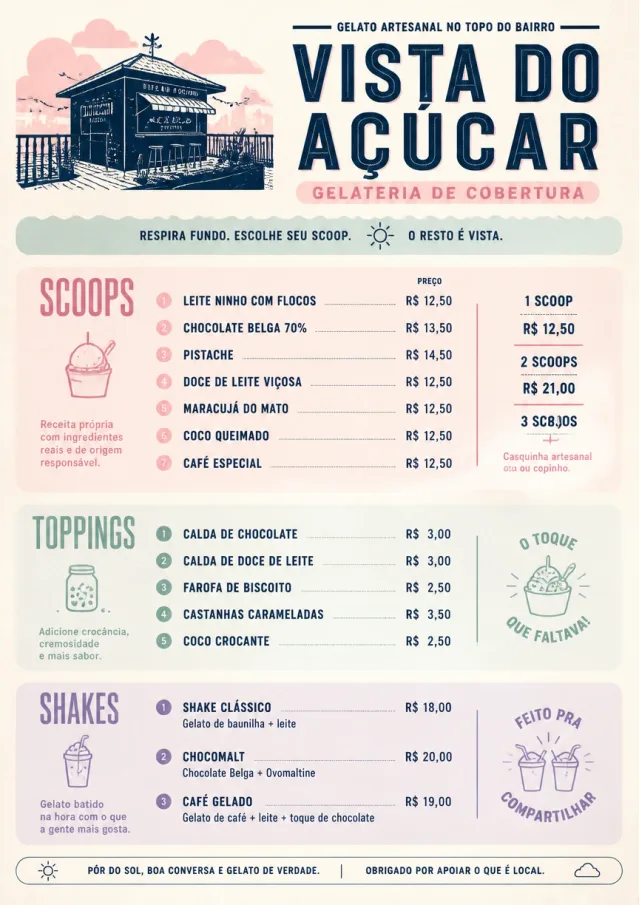 Scoop Shop Lite ice-cream-menu menu template preview