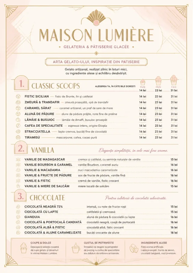 Patisserie Elegant ice-cream-menu menu template preview