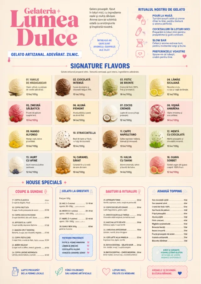 Gelato Bright ice-cream-menu menu template preview