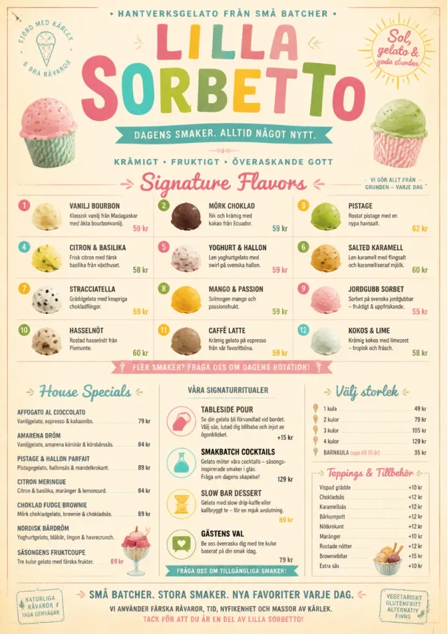 Gelato Bright ice-cream-menu menu template preview