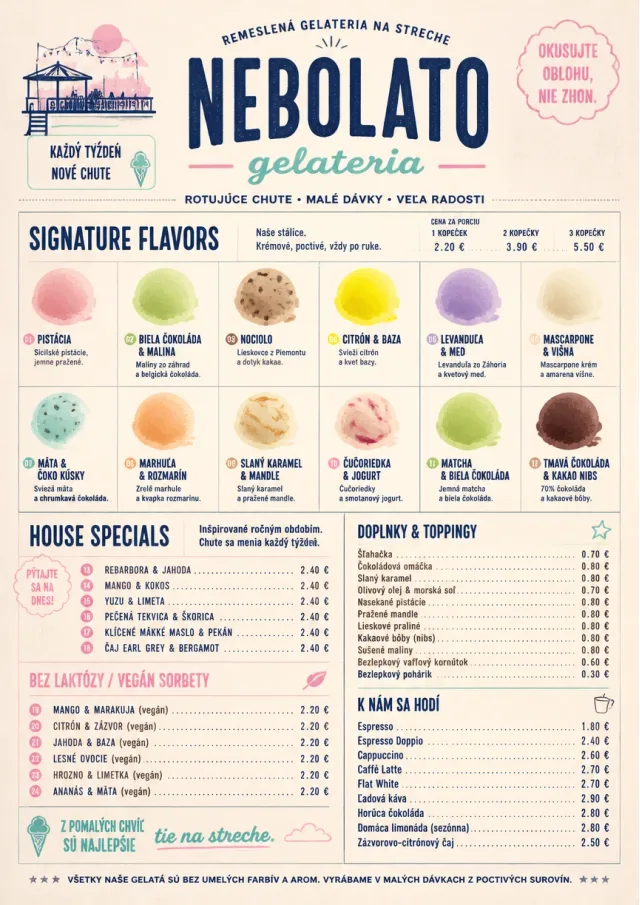 Gelato Bright ice-cream-menu menu template preview