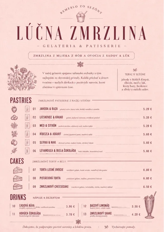 Patisserie Counter ice-cream-menu menu template preview
