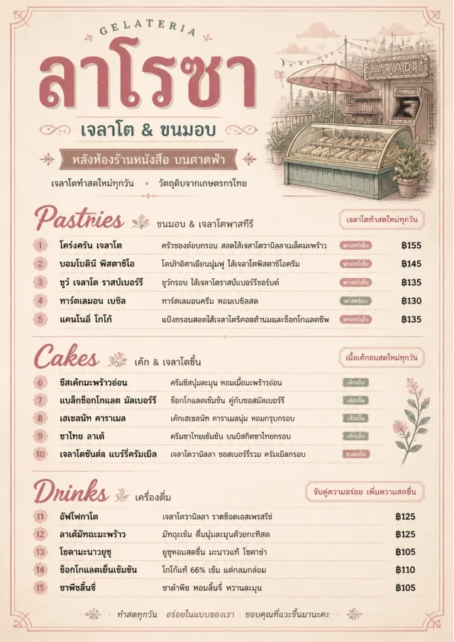 Patisserie Counter ice-cream-menu menu template preview