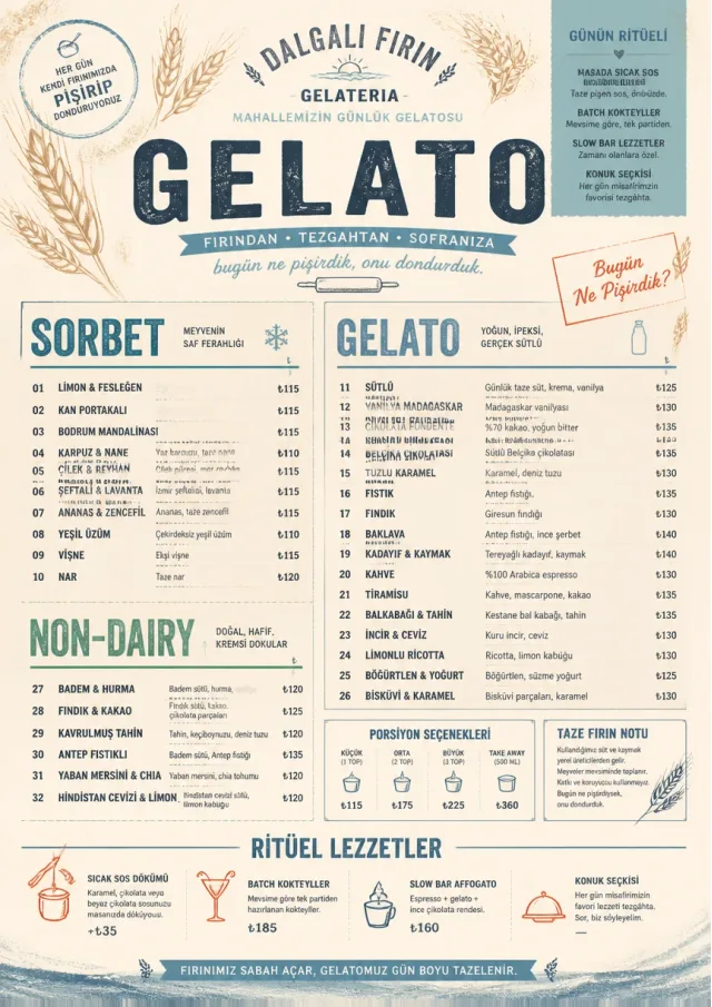 Bakery Rustic ice-cream-menu menu template preview