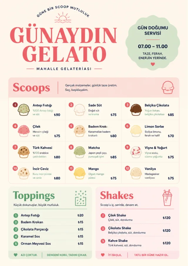 Scoop Shop Lite ice-cream-menu menu template preview