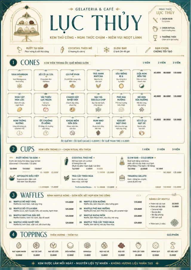 Cafe Dessert Case ice-cream-menu menu template preview