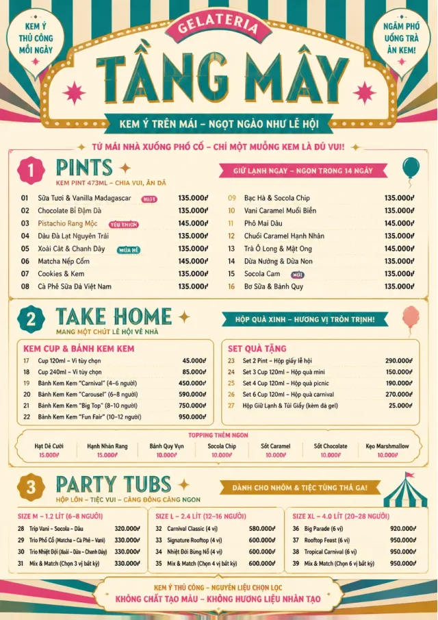 Carnival Treats ice-cream-menu menu template preview
